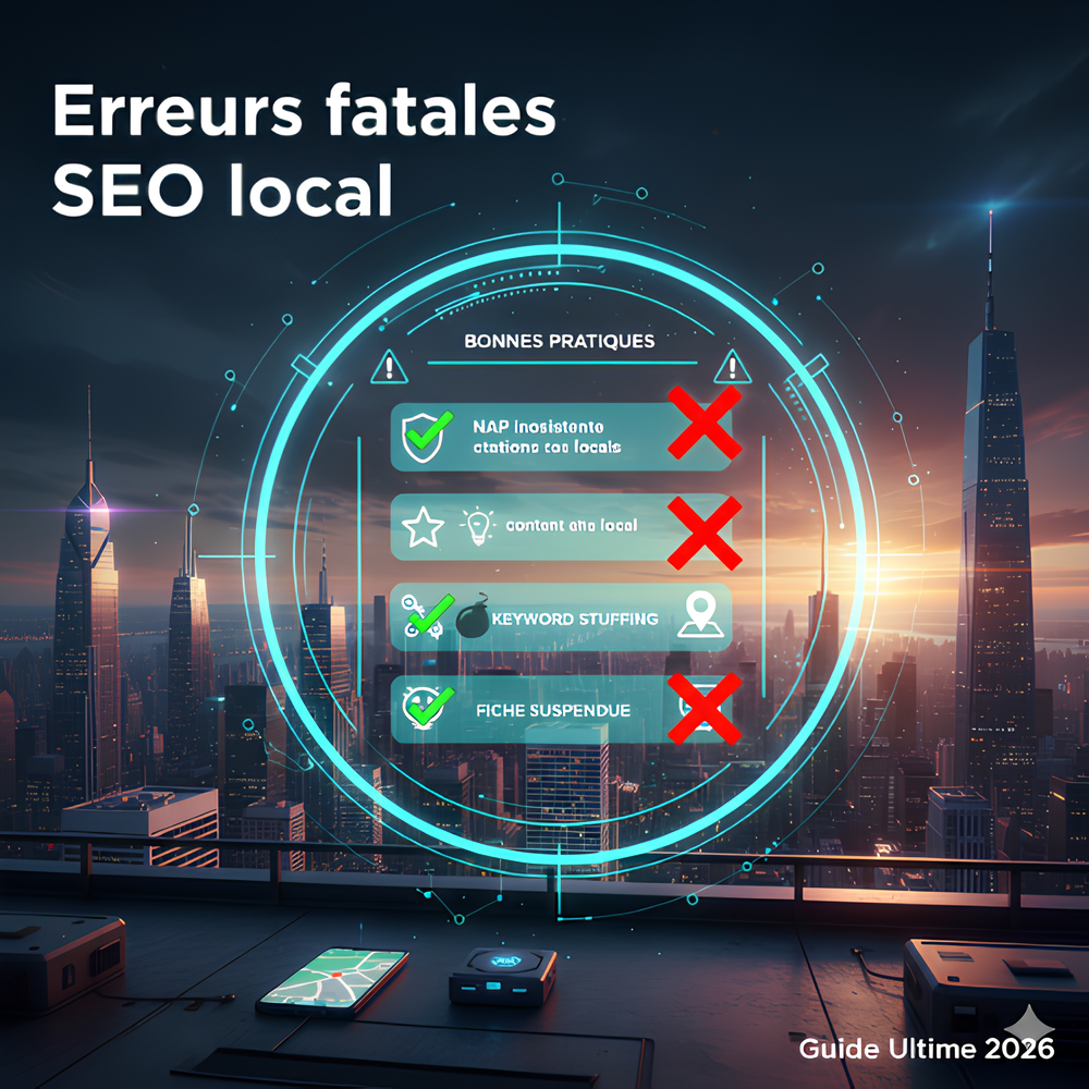 Erreurs fatales SEO local